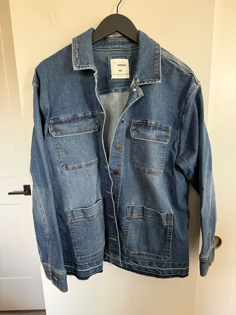 NWOT Sonoma Chore Denim Jacket Size XXL
